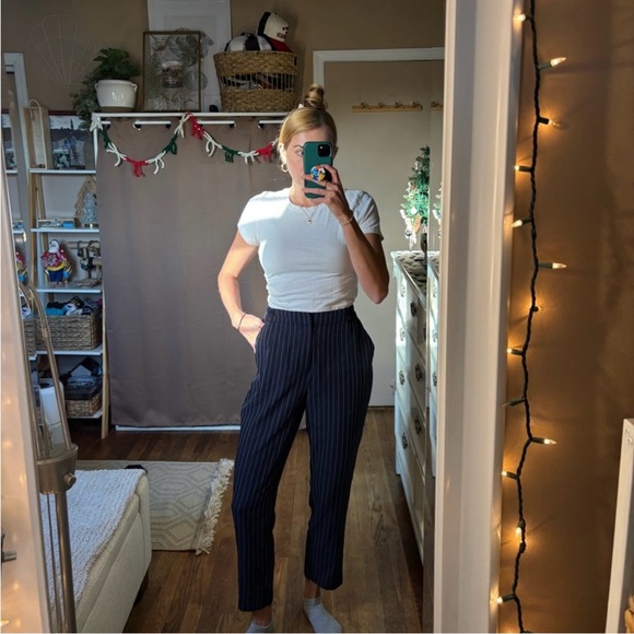 Target a new say stretch pin striped high waisted trousers - Picture 3 of 15